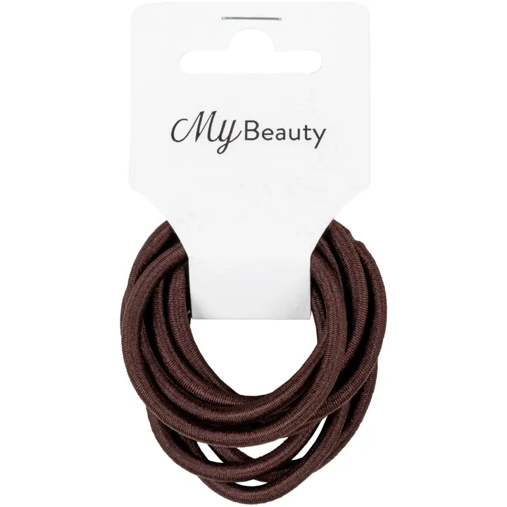 MY BEAUTY hiuslenkki ruskea pyöreä 10kpl
