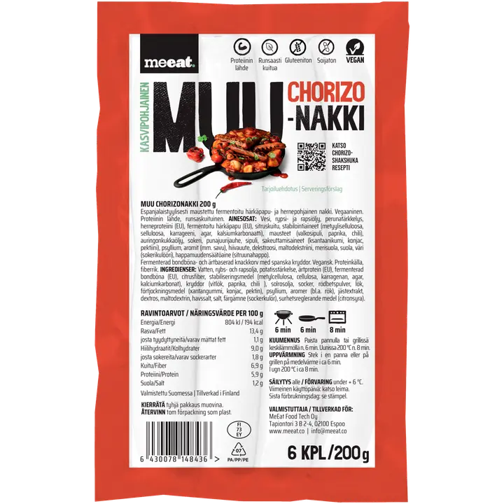 MUU Kasvipohjainen Chorizonakki 200 g
