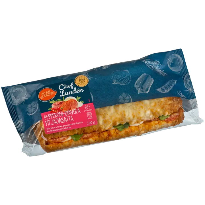Chef Lunden Pepperoni-Diavola pizzaciabatta 190g