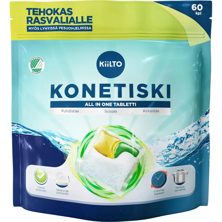 Kiilto All in 1 konetiskitabletti 60 kpl