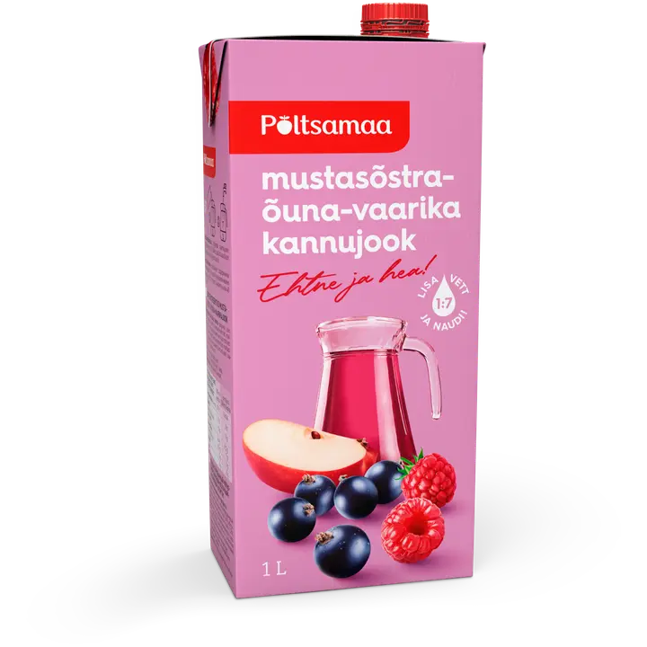 Põltsamaa mustsõstra-vaarika kannujook 1L