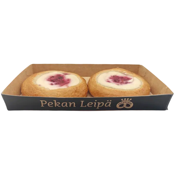 Pekan Leipä Rahka-vadelmapiirakka 2kpl 220g