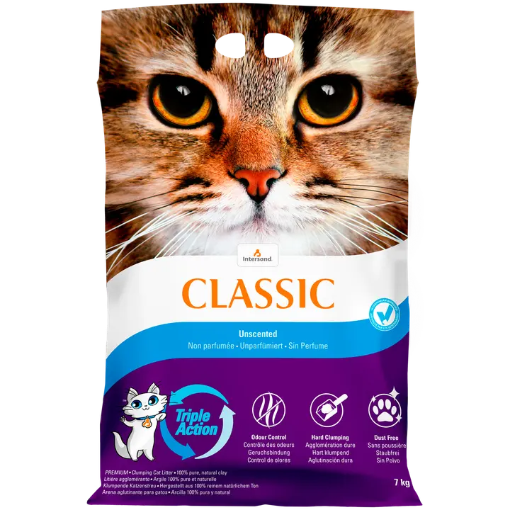 Extreme Classic paakkuuntuva kissanhiekka hajustamaton 7 kg