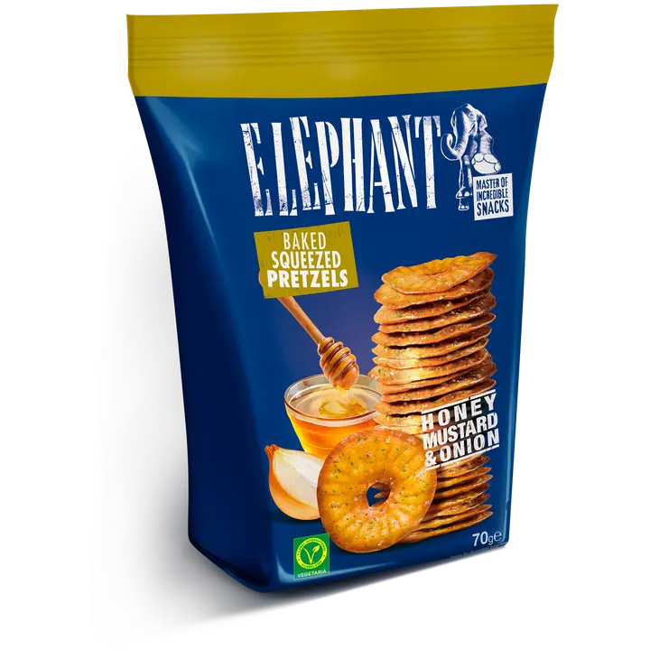Elephant rõngikud mee-, sibula- ja sinepimaitselised 70g
