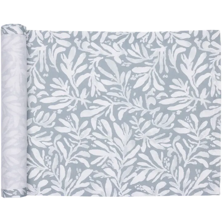 Pentik Hetki akryylipinnoitettu kaitaliina 45x160 cm lehti vihreä