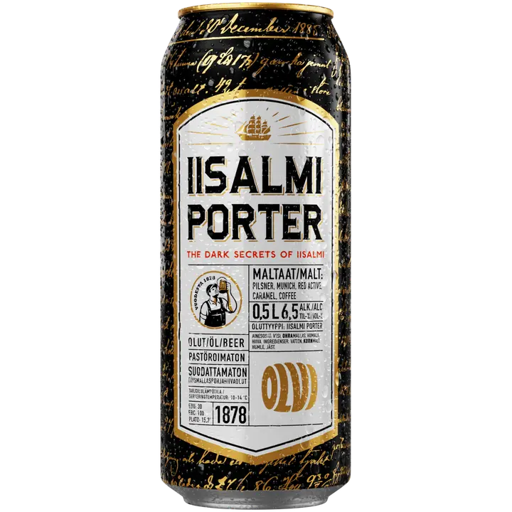 OLVI Iisalmi Porter 6,5 % 0,5 l tlk