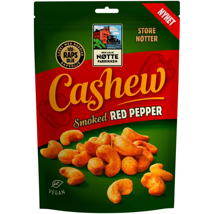 Den Lille Nøttefabrikken Smoked Red Pepper Cashew 150g