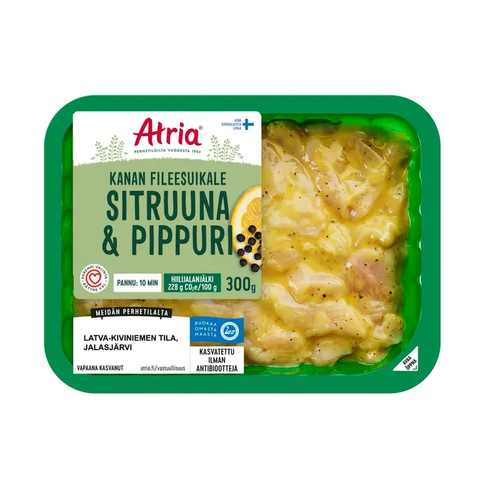 Atria Kanan Fileesuikale Sitruuna & Pippuri 300g