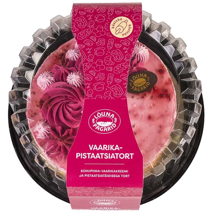 Lõuna Pagarid Vaarika-Pistaatsiatort 600 g