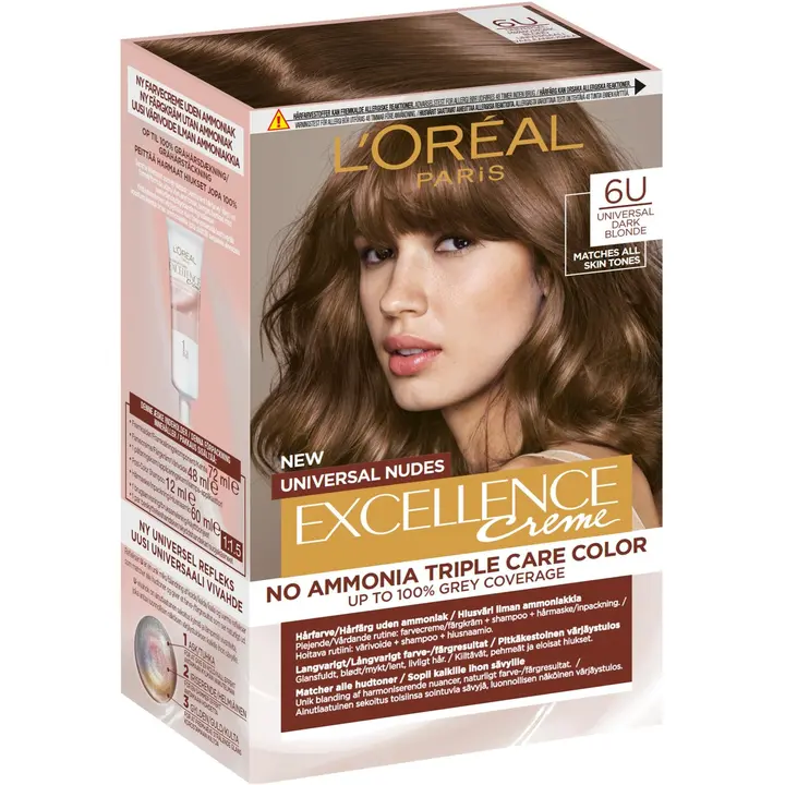 Juuksevärv Loreal Excellence Creme tumepruun 6U