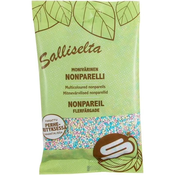 Salliselta Nonparelli moniväri 100g