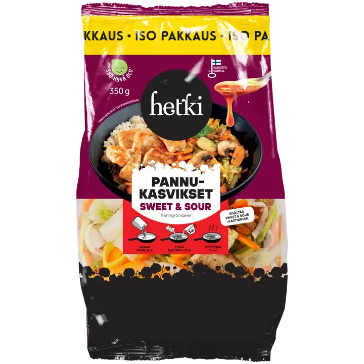 Fresh Hetki Sweet & Sour Pannukasvikset 350 g