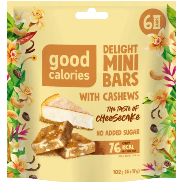 Mini batoonid GOOD CALORIES juustukook 17gx 6