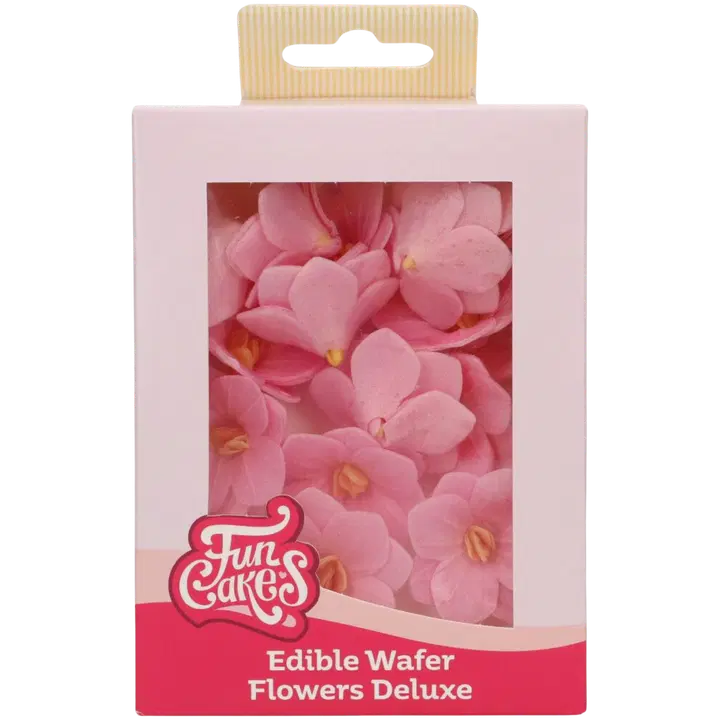 Funcakes söödavad vahvlililled (roosad hortensiad), 25 g (18 tk)