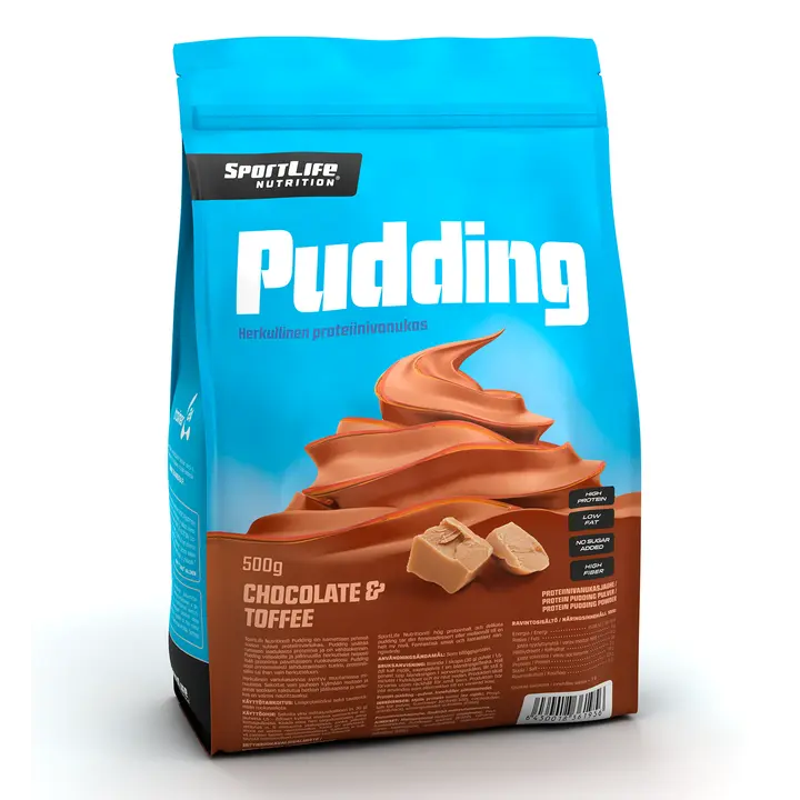 Sportlife shokolaadi-toffee pudingupulber,500g