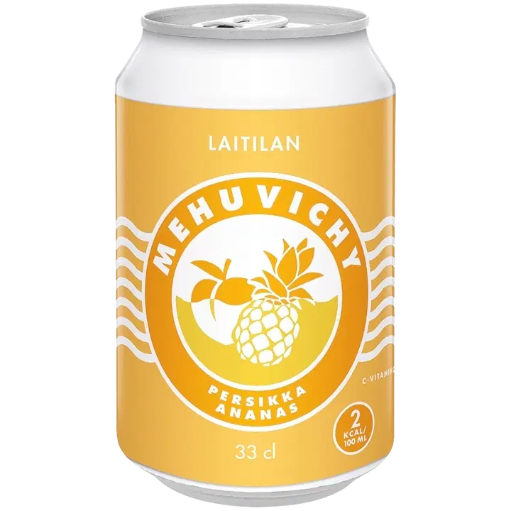 Laitilan Mehuvichy Persikka-Ananas 0,33L kivennäisvesi