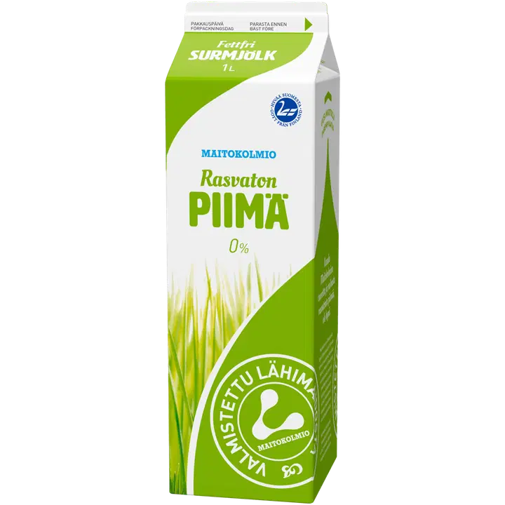 Maitokolmio rasvaton piimä 1l