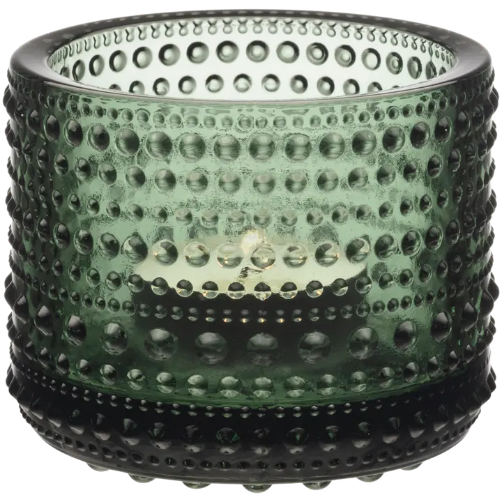 Iittala Kastehelmi kynttilälyhty 64 mm havunvihreä