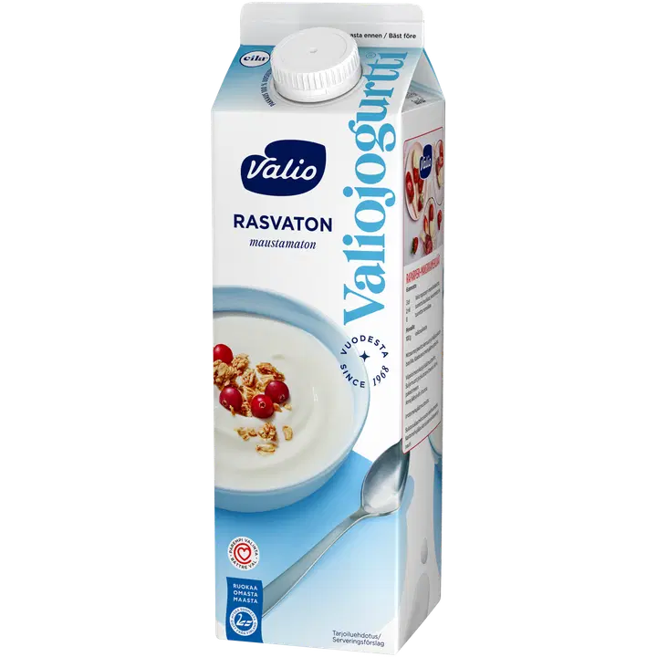 Valiojogurtti® maustamaton rasvaton laktoositon 1 kg