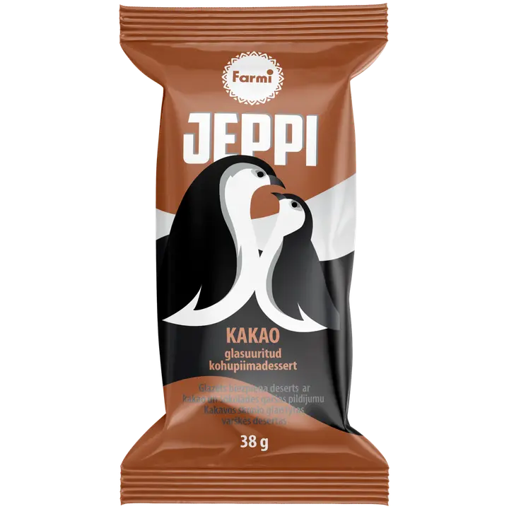 Jeppi Glasuuritud kakaodessert šokolaaditäidisega, 38g