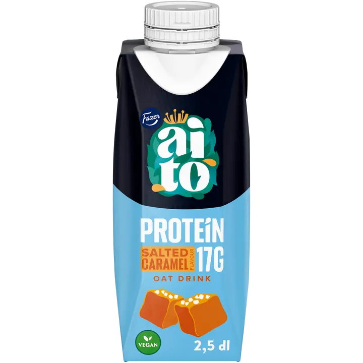 Fazer Aito Proteiinikaurajuoma Salted Caramel 2,5 dl