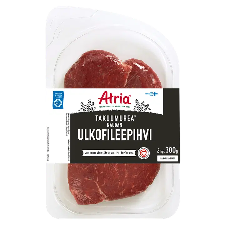 Atria Garanterad Mör Nöt Yttrefilebiff 300g