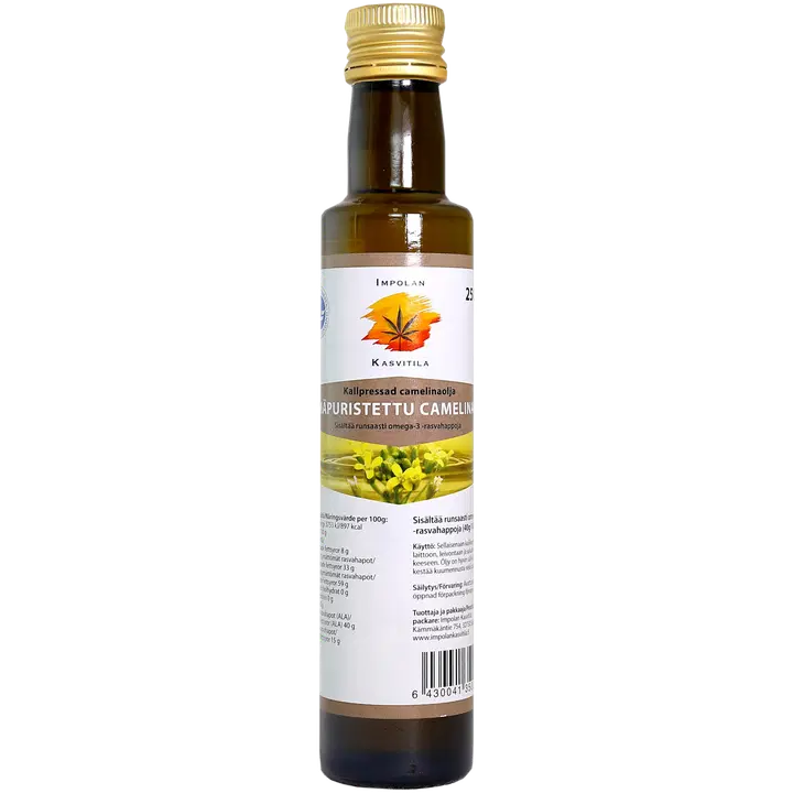 Impolan Kasvitila kylmäpuristettu camelinaöljy 250 ml