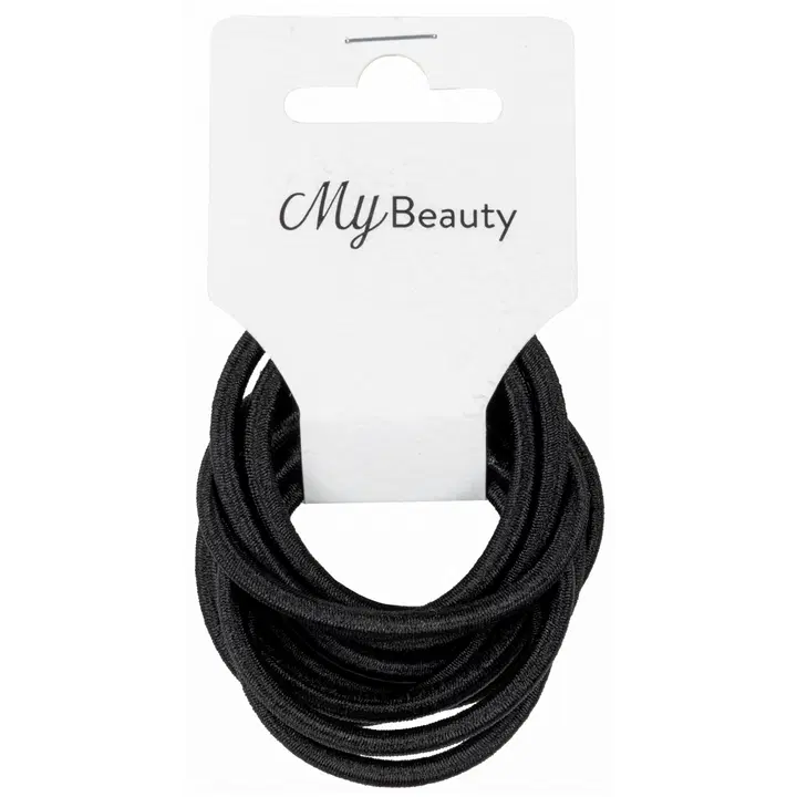 MY BEAUTY hiuslenkki musta pyöreä 10kpl