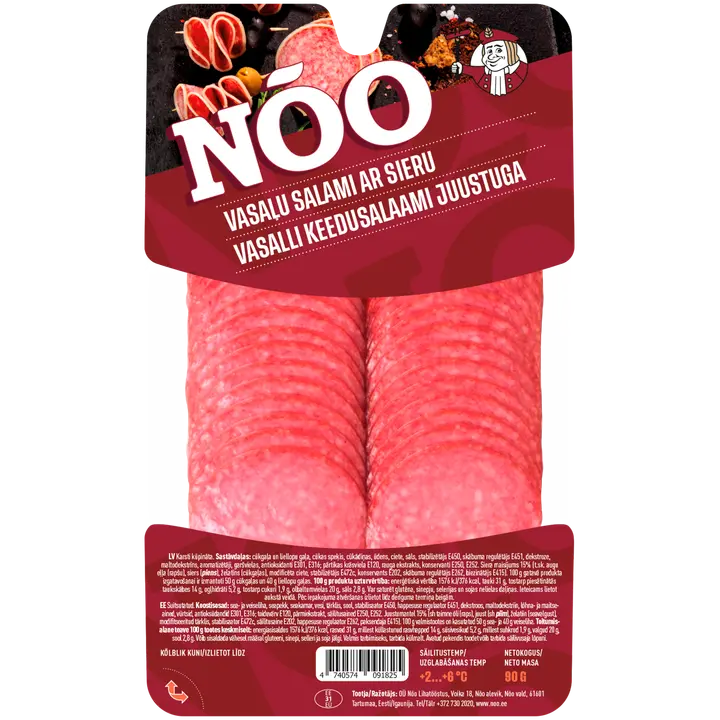 Nõo Vasalli Keedusalaami Juustuga 90 G