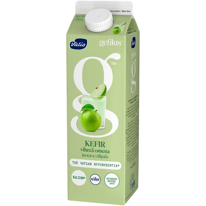 Valio Gefilus® Kefir juotava välipala 1 kg vihreä omena laktoositon