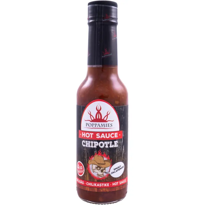 Poppamies Hot Sauce Chipotle savuchilikastike 150ml