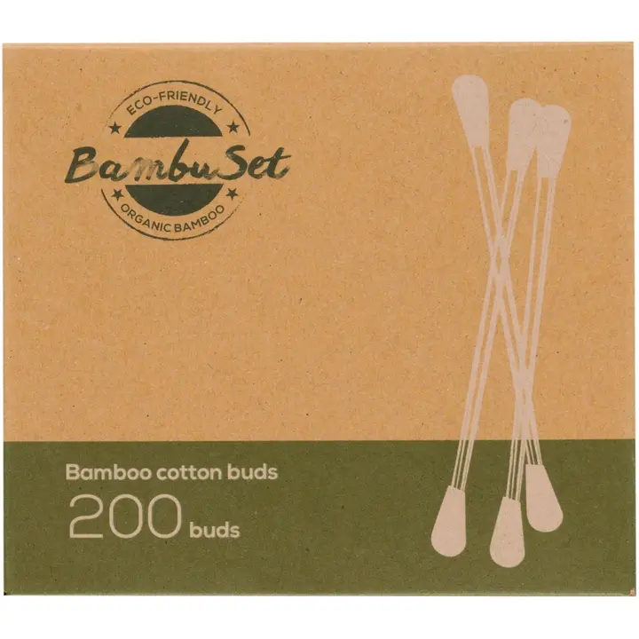 Bambuset Eco vatitikud 200tk