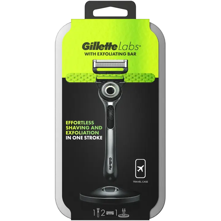 Gillette Labs with Exfoliating Bar partahöylä+matkakotelo+vaihtoterä