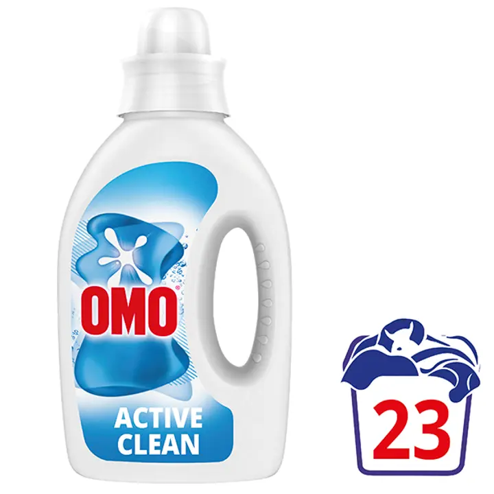Omo Active Clean Nestemäinen pyykinpesuaine Valkoisille vaatteille 920 ml 23 pesua