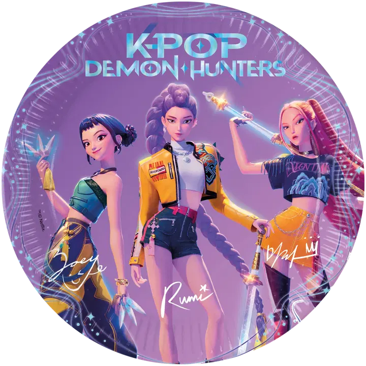 Papptaldrik Decorata Party FSC K-Pop Demon Hunters 23cm 8tk