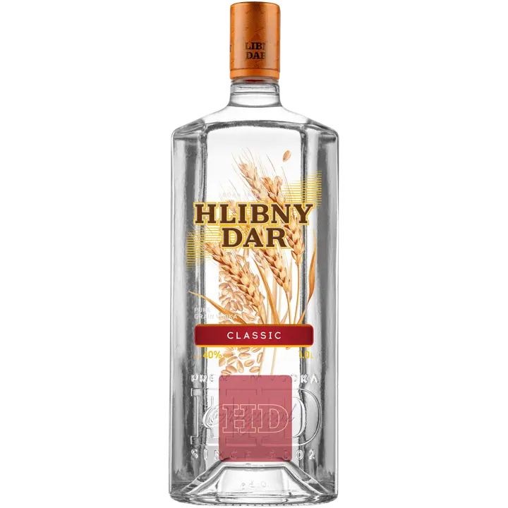 Hlibny Dar Classic vodka 40%vol 1L