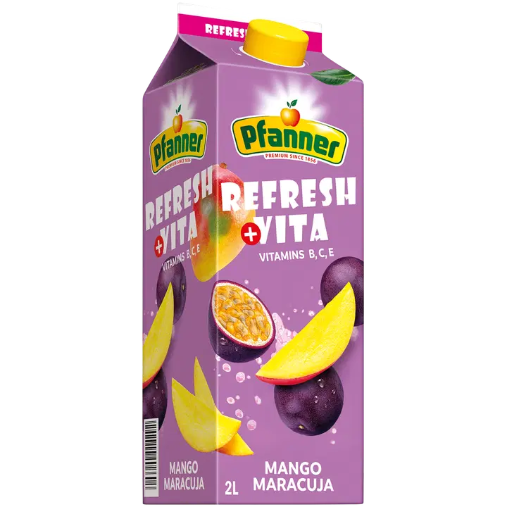 Pfanner Refresh+Vita Mango Maracuja Monihedelmäjuoma 2 l