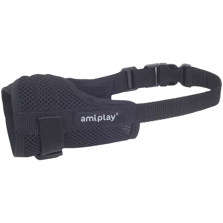 amiplay Air Hengittävä kuonokoppa S 16-20x20-30cm, musta