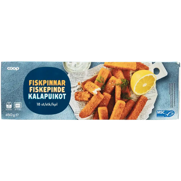 Coop kalapuikot MSC 450 g pakaste