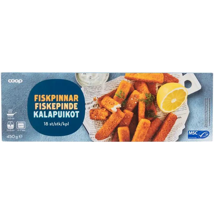 Coop kalapuikot MSC 450 g pakaste