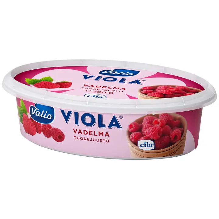 Valio Viola e200 g vadelma tuorejuusto laktoositon