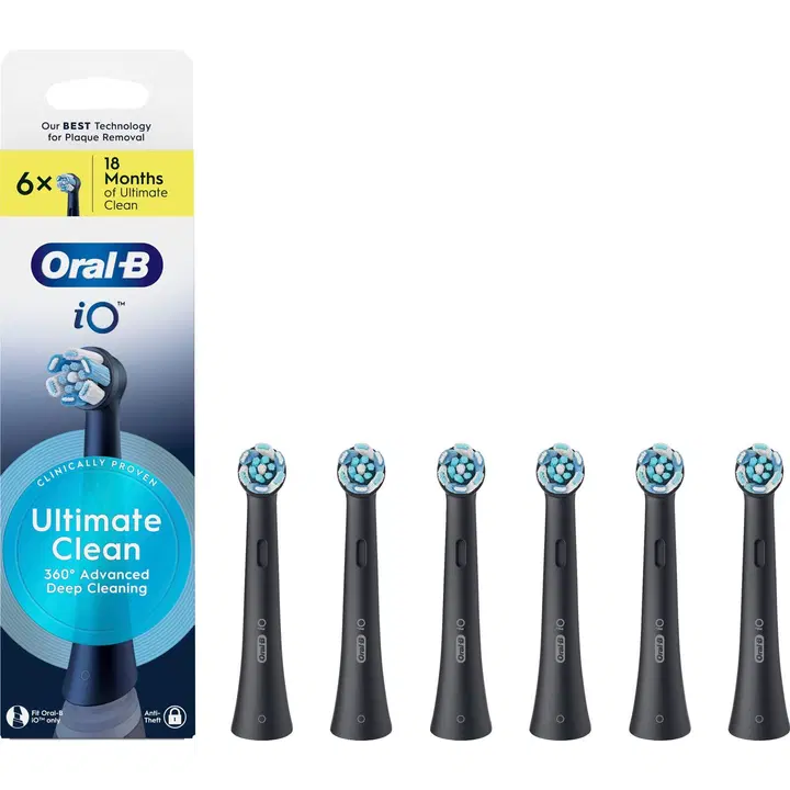 Oral-B iO Ultimate Clean Black vaihtoharja 6kpl