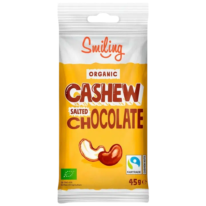 Smiling Cashew nuts Salted Chocolate LUOMU 45g