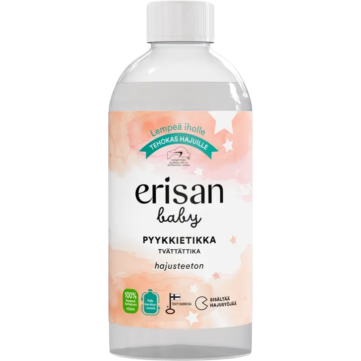 Hajusteeton Erisan Baby Pyykkietikka 475ml