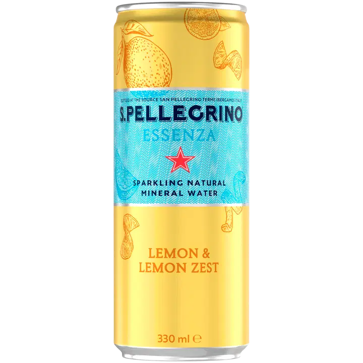 S.Pellegrino Essenza Lemon & Lemon Zest, mineraalvesi 330ml