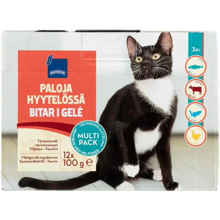 Rainbow täissööt kassidele 12 x 100 g