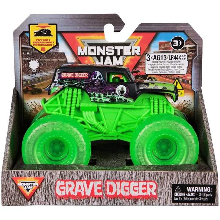 Monster jam 1:43 valgustusega rattad veok