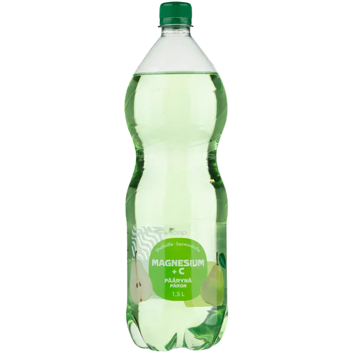 Coop päärynä magnesium + C-vitamiini hiilihapotettu juoma 1,5l