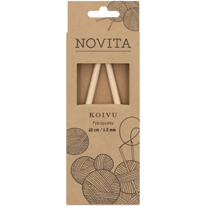 Novita Pyöröpuikko koivu 60cm - 6mm