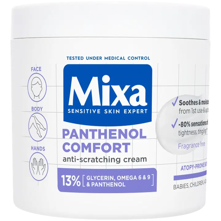 Mixa Panthenol Comfort Voide kuivalle ja herkälle iholle, jolla on taipumus atopiaan 400ml